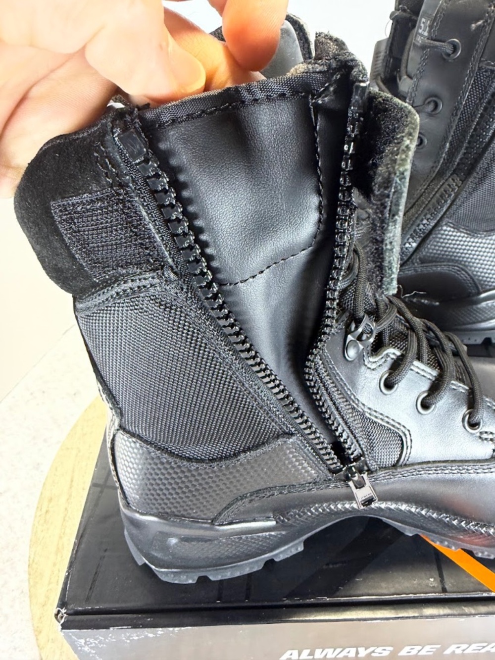 5.11 Tactical ATAC 8 Storm Mens 10.5 R Waterproof Side Zip Duty Boots 12004 - Picture 7 of 8